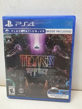 Tetris Effect PS4 PlayStation 4 PSVR VR Compatible Tested Working w/ Case